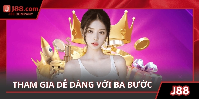 Tham gia J88 dễ dàng chỉ với ba bước, khám phá ngay thế giới game thú vị